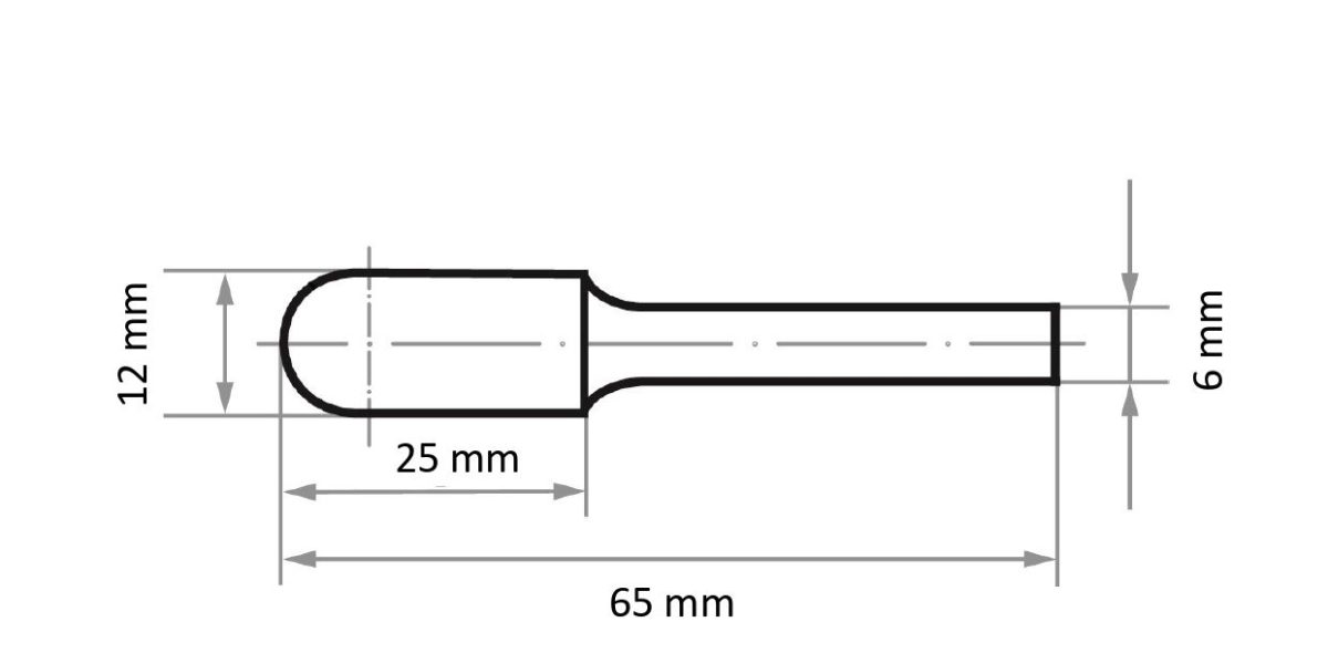 PN.03.10.661-A12011225605_MFC 1225.06 Z5_TZ HSS Freze Silindirik Oval Başlı MFC 1225.06x40mm Z5 İnce Kesim - Görsel 2